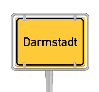Darmstadt Ortsschild