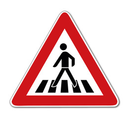 Fußgängerüberweg, Verkehrsschild