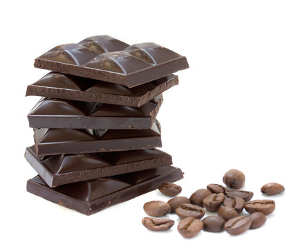 chokolate bar with orange slice
