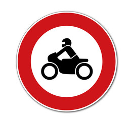 Motorrad Verkehrsschild