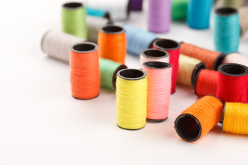 bobbins of lurex thread
