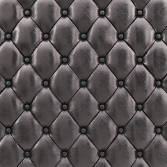 Modèle de tapisserie d& 39 ameublement en cuir noir, illustration 3d
