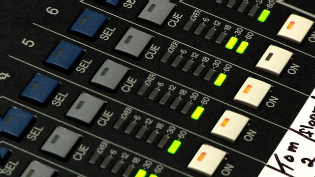 Audio Mixer Board Equipment