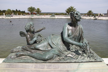 Statue, bassin du Château de Versailles	