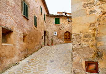 Fototapeta na wymiar Medieval Valldemosa traditional Majorca village