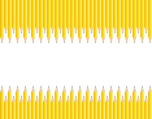 Set of Sharpened Pencils Background with Copy Space