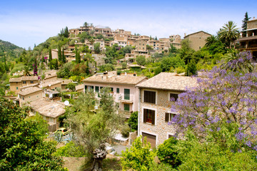 Fototapeta na wymiar Deia typical stone village in Majorca Tramuntana