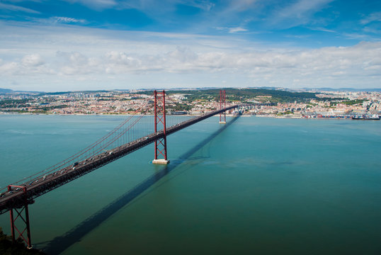 bridge over tagus river