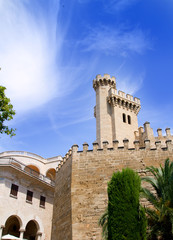 Fototapeta premium Almudaina palace in Palma de Mallorca from Majorca
