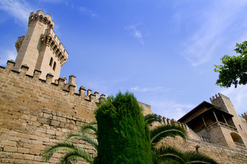 Almudaina palace in Palma de Mallorca from Majorca