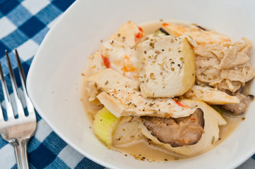 Vegetable seafood delicacy