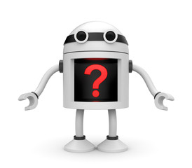 Robot with question