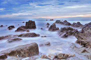 Agua de seda en el litoral Cantábrico.
