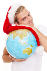 weihnachten verreisen mann