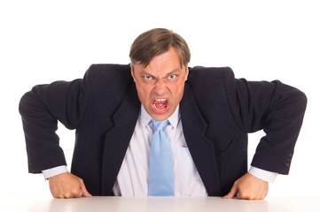 angry office worker