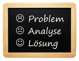 Obraz premium Problem - Analyse - Lösung