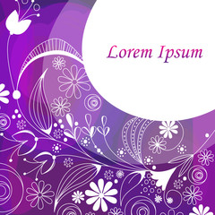 Beautiful floral romantic background