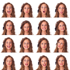 Beautiful Young Woman Collection of Expression