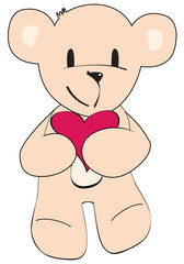 Obraz premium Cute teddy bear