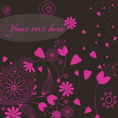 Beautiful floral romantic background