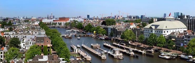 Foto op Aluminium Amsterdamse skyline © corepics