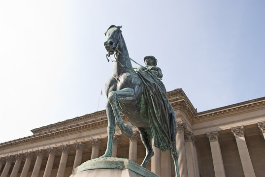 A Statue of Queen Victoria on Horseback