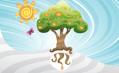 Tree arising from the pill