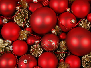 Red Christmas balls