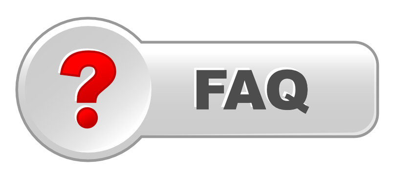 "FAQ" Web Button (help information customer service questions)
