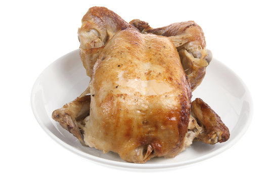 Roast Chicken on Plate