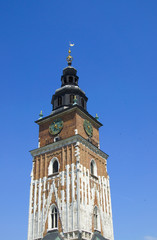 Fototapeta na wymiar Rathausturm - Krakau - Polen