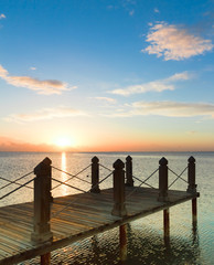 Pier at Heavenly Sunset
