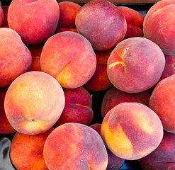 Peaches on display