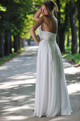 Fototapeta premium beautiful bride outdoor