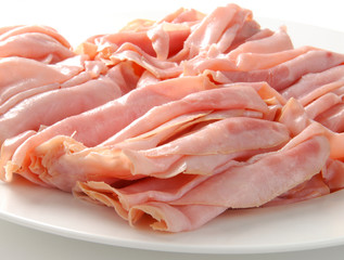 Thin sliced ham