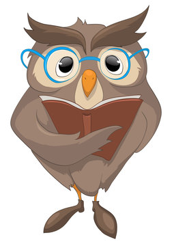 Cartoon Character Funny Owl