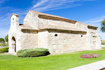 Fototapeta na wymiar Church of San Juan Bautista, Banos de Cerrato, Castile and Leon,
