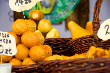 Oscypek - Käse - Marktstand