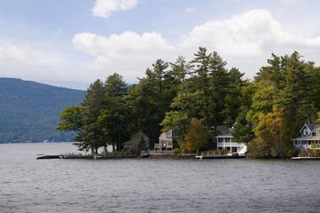 Fototapeta na wymiar Lake Winnipesaukee w New Hampshire w USA