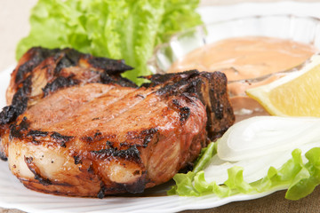 Piece of grilled meat