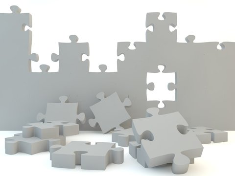 A gold wall against a white isolated background