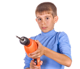 Boy with a drill