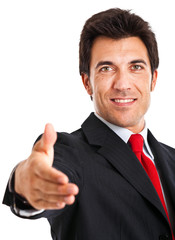 Businessman handshake