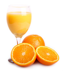 Sweet orange with juice