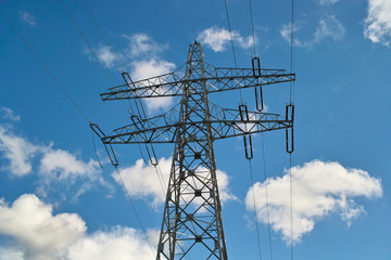 Fototapeta na wymiar pylon energii elektrycznej