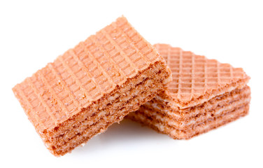 waffles isolated on white