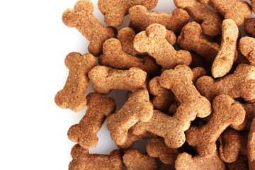 Fototapeta premium dog food isolated on white