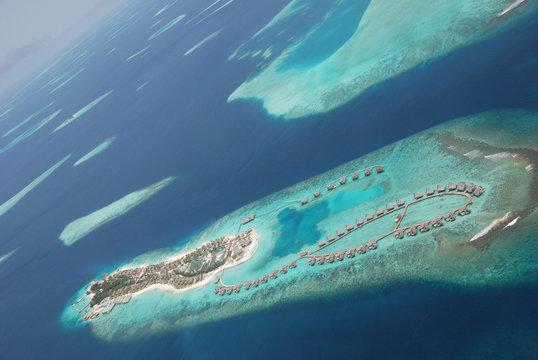 Malediven Atoll Insel Korallenriff