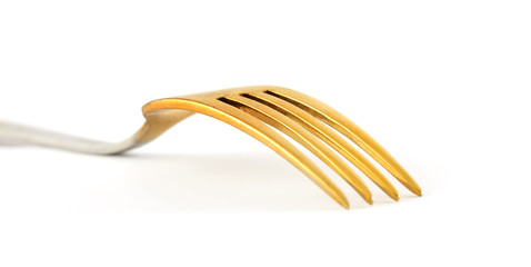 Golden fork