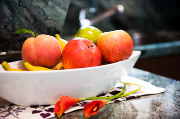 fresh fruit at the kitchen